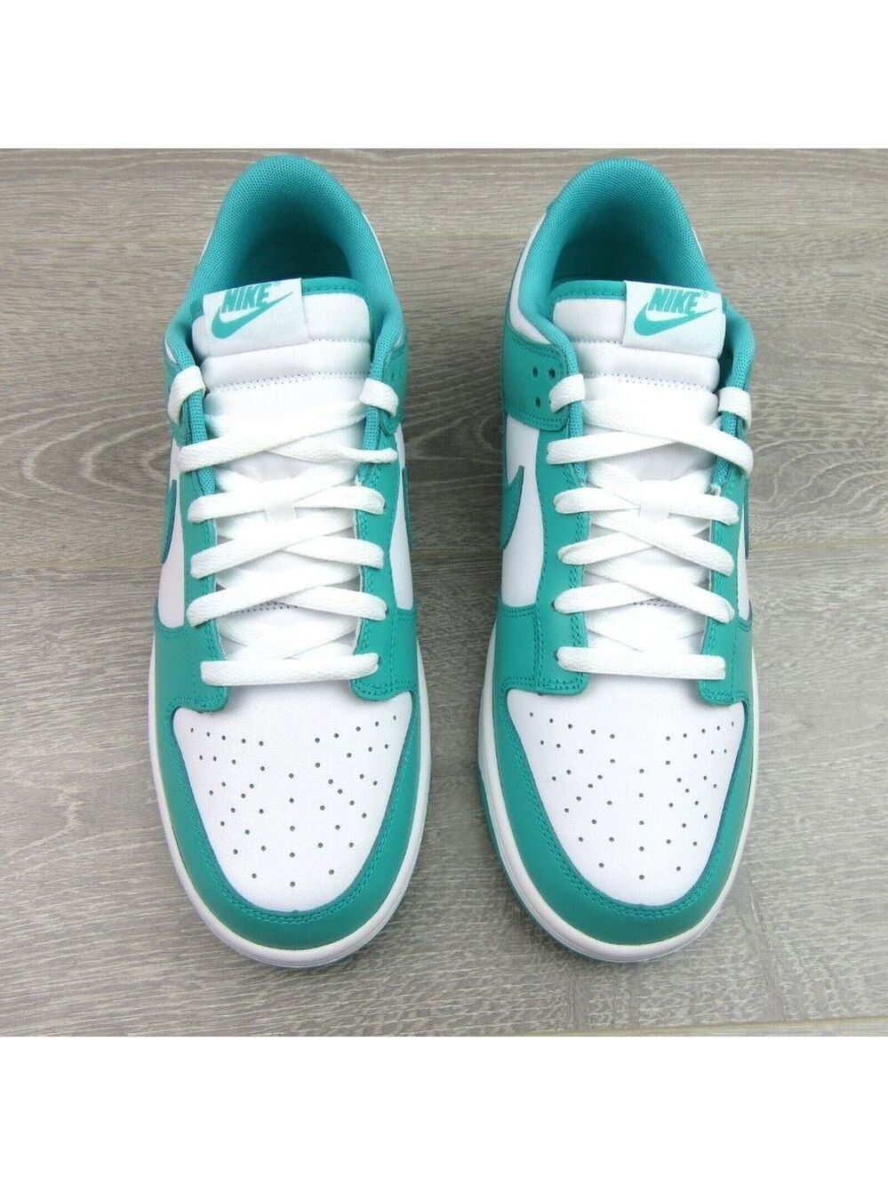 Nike Dunk Low Retro Jade White Sneakers Mens Size 9.5 NEW - Picture 6 of 14
